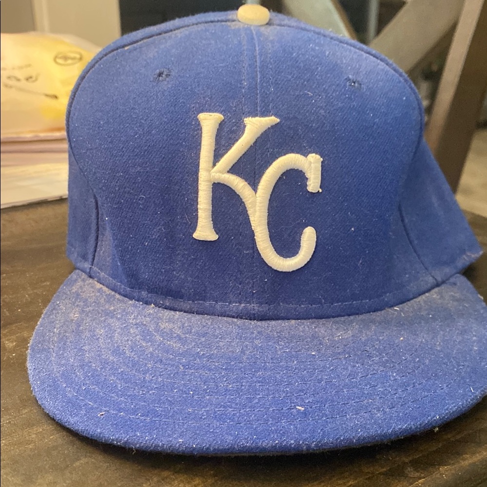 New Era Kansas Blue and White Fitted baseball cap